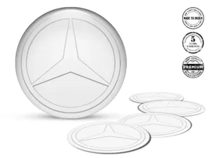 Mercedes Felgenaufkleber Edition Epoxy-Dome-Upgrade